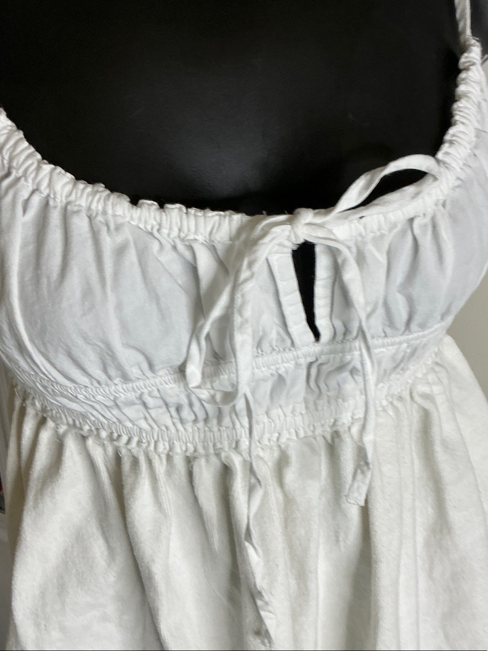 Free People White Scarlett Babydoll Cami Top Size XS - Picture 11 of 12